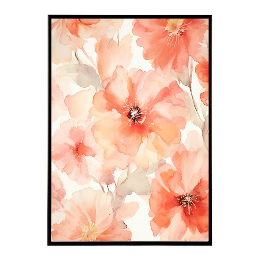 はる A1サイズ（約59x84cm）】【lm-poster-589】【フレーム付き】花柄
