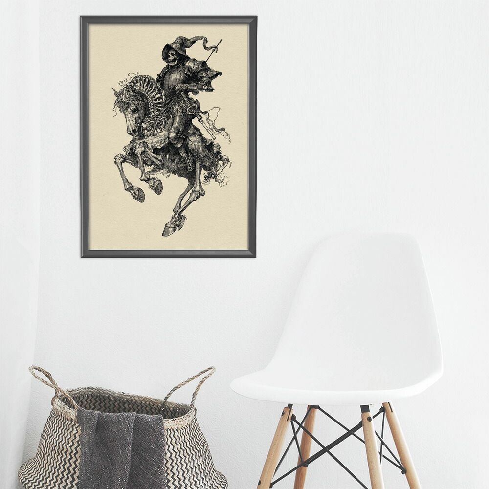 A0サイズ（約84x119cm）】【lm-poster-5891】【フレーム付き】騎士