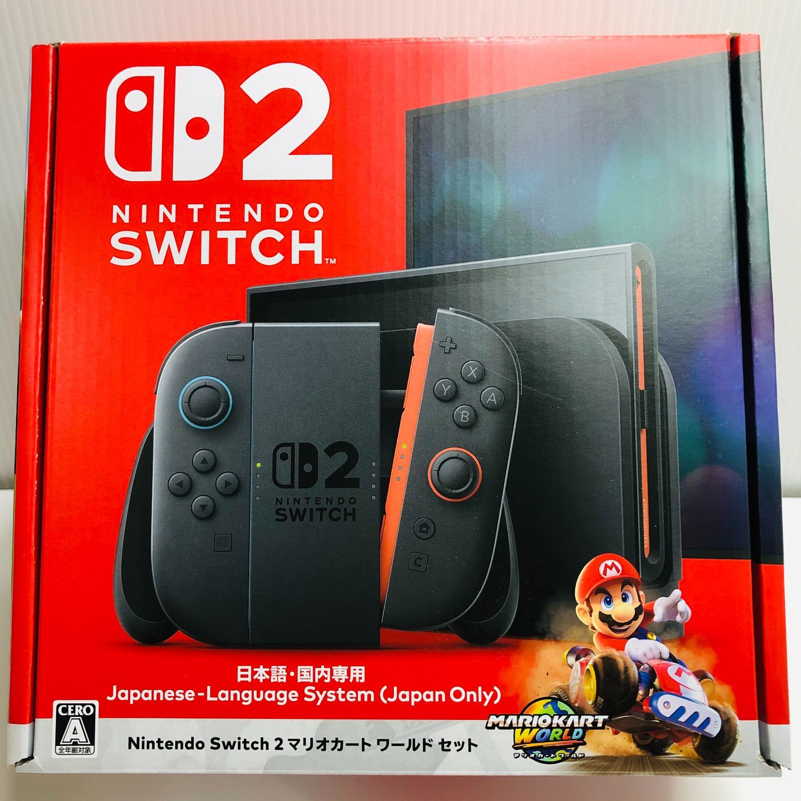 Switch2 日本語・国内専用 ワールド」がセット！ Switch2本体と「マリオカート 国内専用モデル マリオカート同梱版　未使用　日本語 Nintendo Switch
