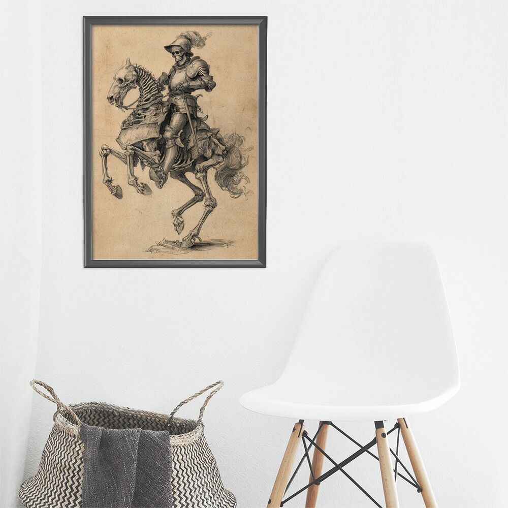 A0サイズ（約84x119cm）】【lm-poster-5906】【フレーム付き】騎士