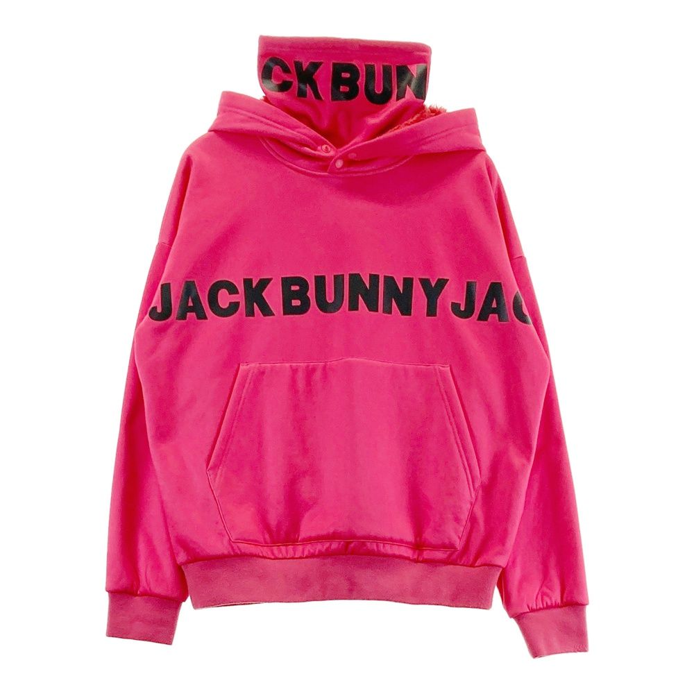 サイズ：4 JACK BUNNY ジャックバニー 裏ボア ネック付パーカー ピンク