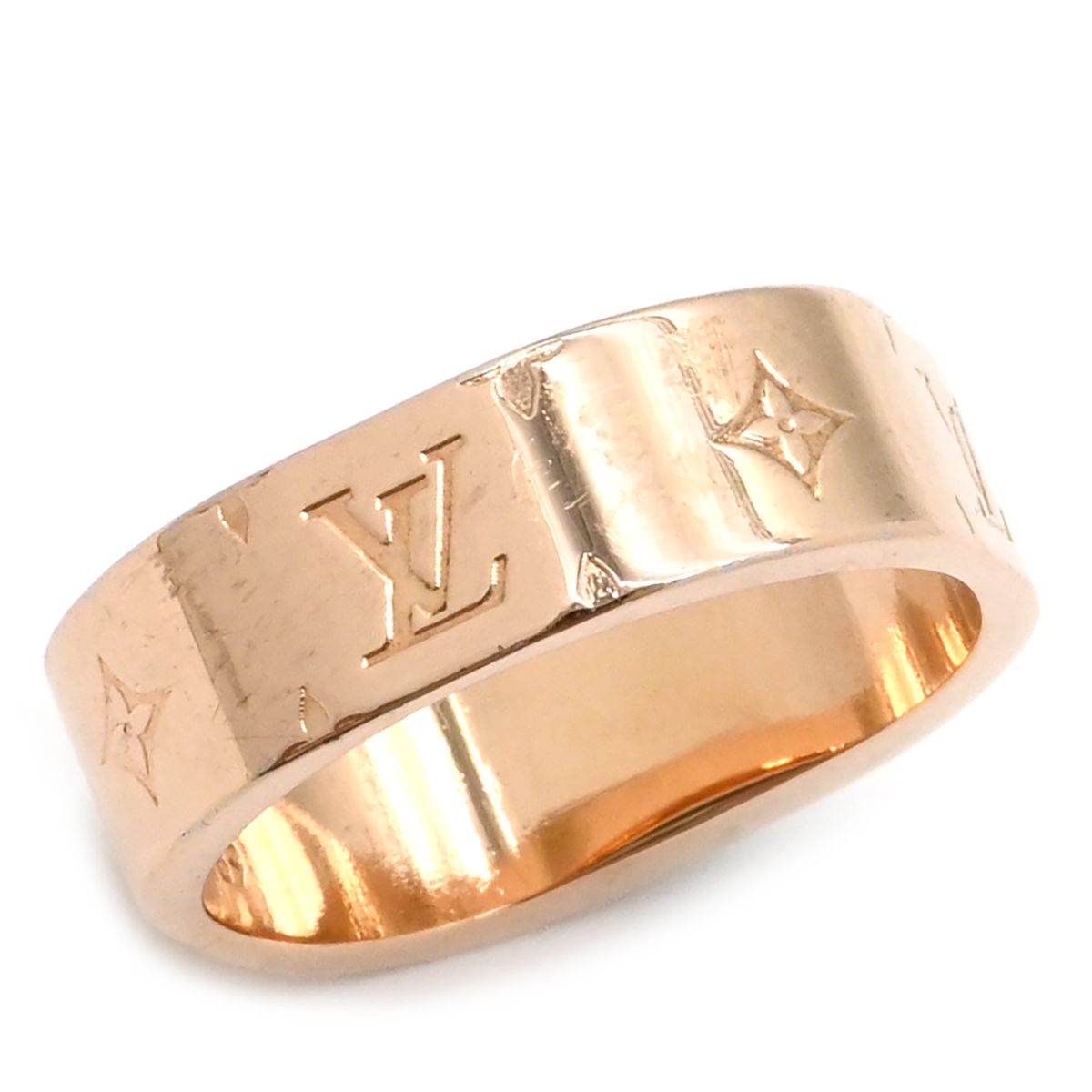 ルイヴィトン LOUIS VUITTON リング 指輪 バーグ ナノグラム GP メタル