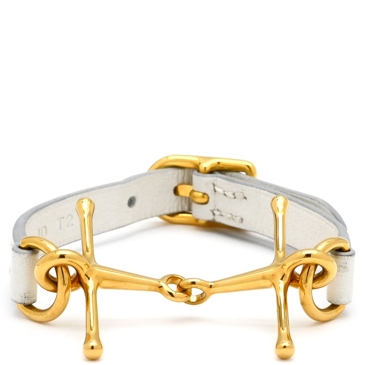 エルメス HERMES ブレスレット モール ヴォースイフト メタル ホワイト 