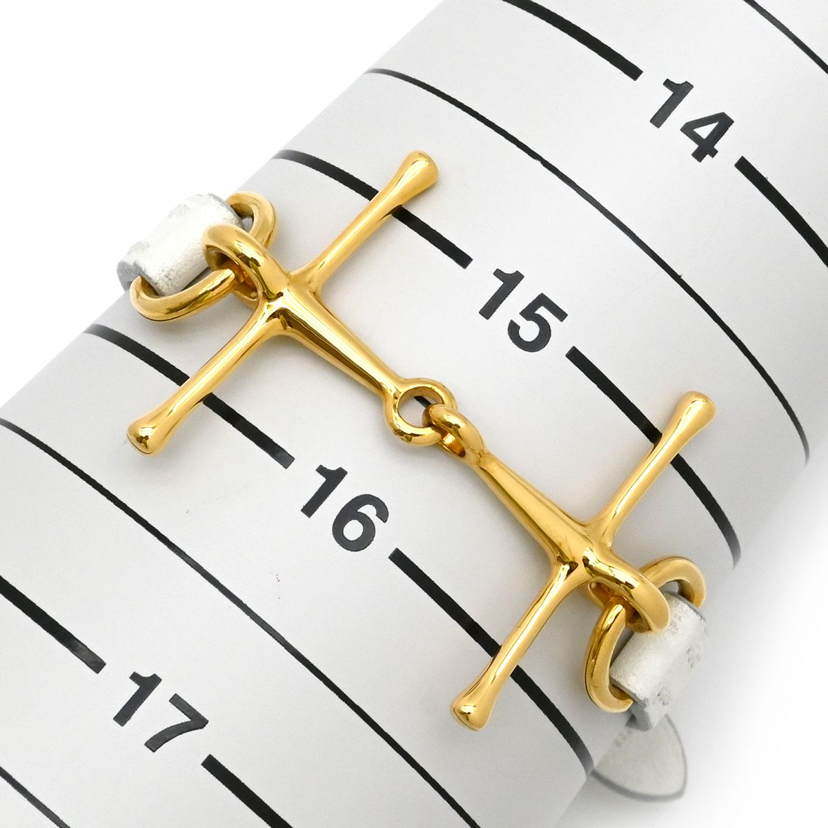 エルメス HERMES ブレスレット モール ヴォースイフト メタル ホワイト