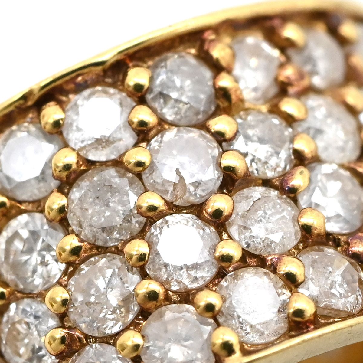 ペンダントトップ ダイヤ ネックレストップ イエローゴールド×シルバー