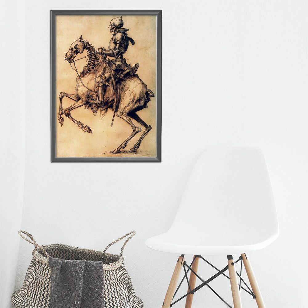 A1サイズ（約59x84cm）】【lm-poster-5986】【フレーム付き】騎士