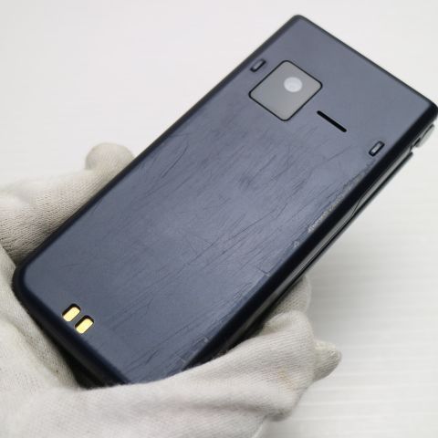 美品 arrows ケータイ ベーシック F-41C ネイビー スマホ 白ロム 土日