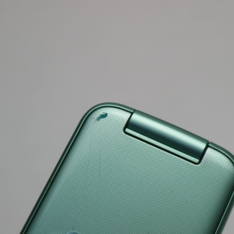 良品中古 F-02J らくらくホン ミントグリーン 即日発送 ガラケー