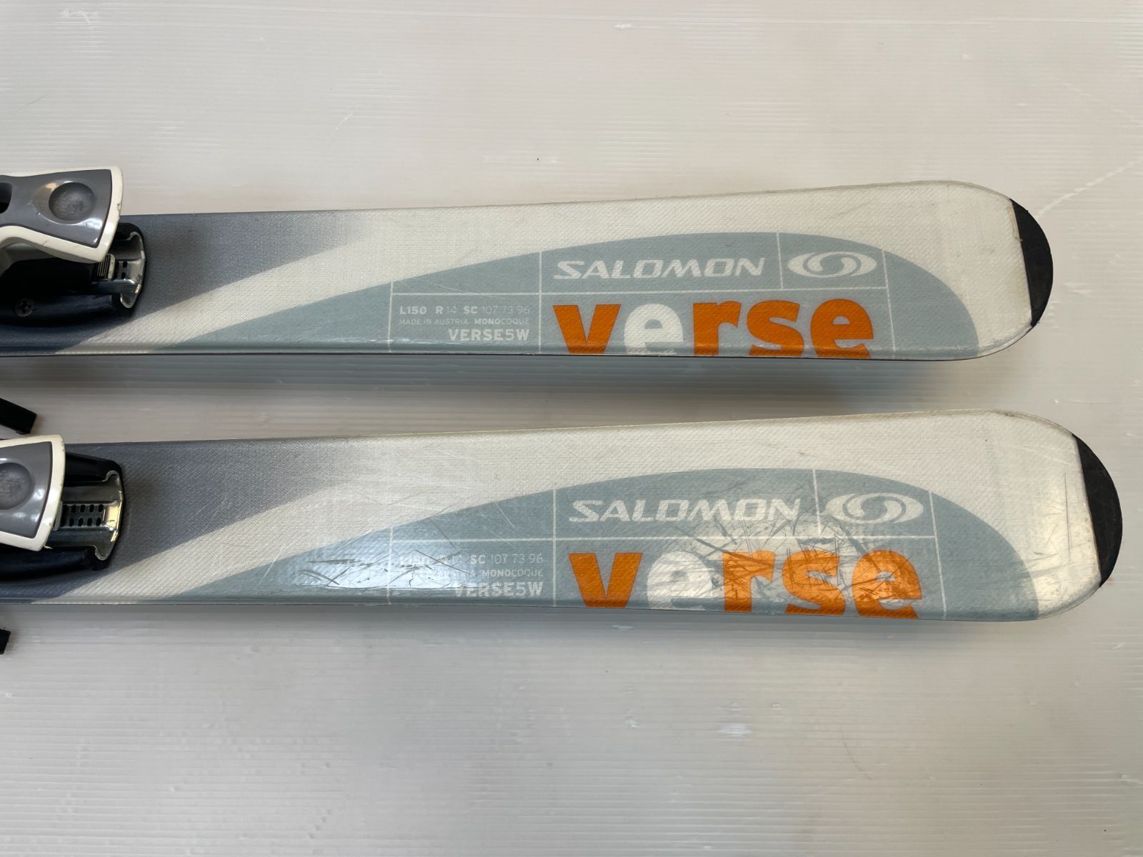 Salomon カービングスキーverse5X 150cm ◇メンテ済◇ スキー Salomon verse 5W 150 cm + C610 ski-251004-04