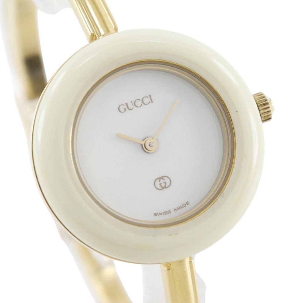 GUCCI】グッチ チェンジベゼル 1100-L 金メッキ マルチカラー クオーツ