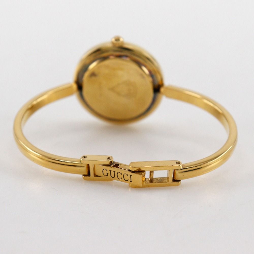 GUCCI】グッチ チェンジベゼル 1100-L 金メッキ マルチカラー クオーツ