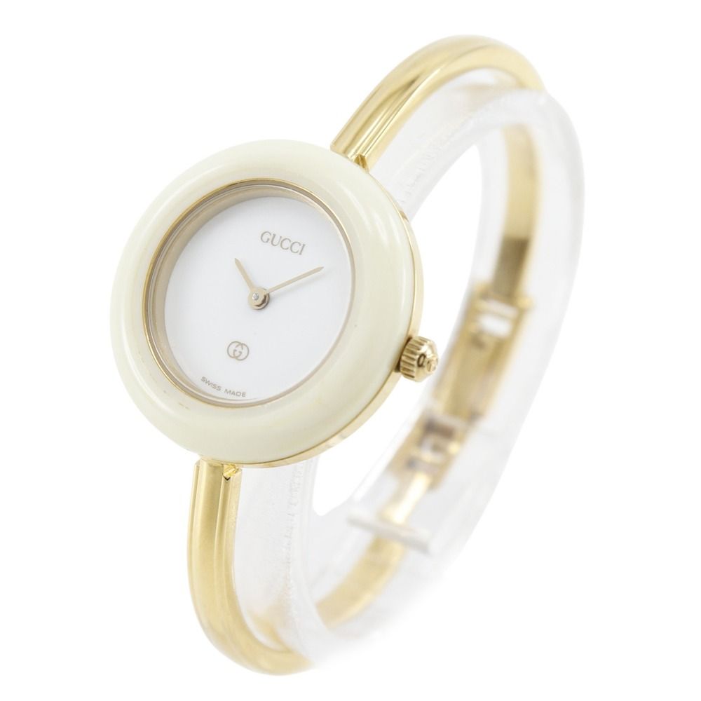 GUCCI】グッチ チェンジベゼル 1100-L 金メッキ マルチカラー クオーツ