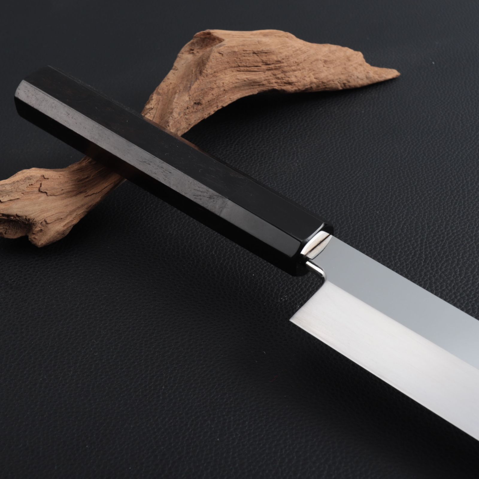 初売り特別セット 刺身包丁 先丸柳刃包丁 尺（刃渡り300mm）黒檀鞘付き