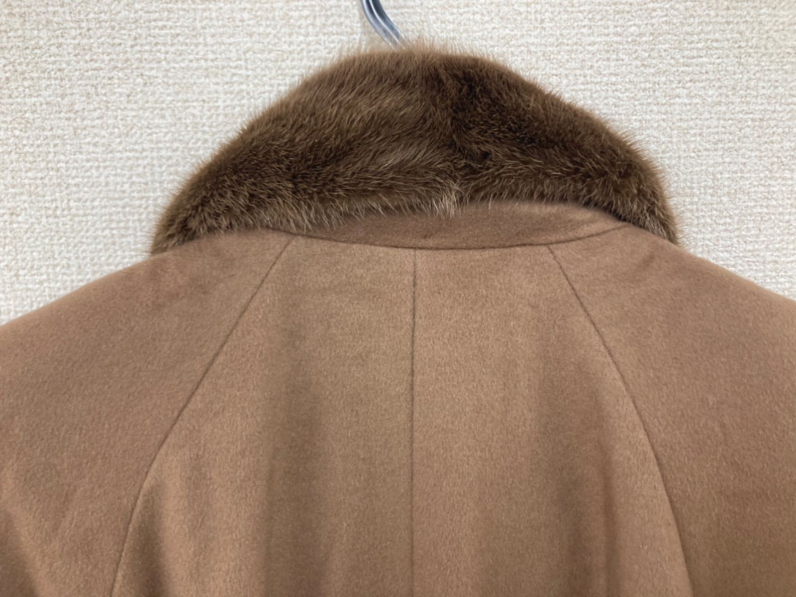 1 エンバ EMBA カシミヤ ミンクファー付き ロングコート【ファッション