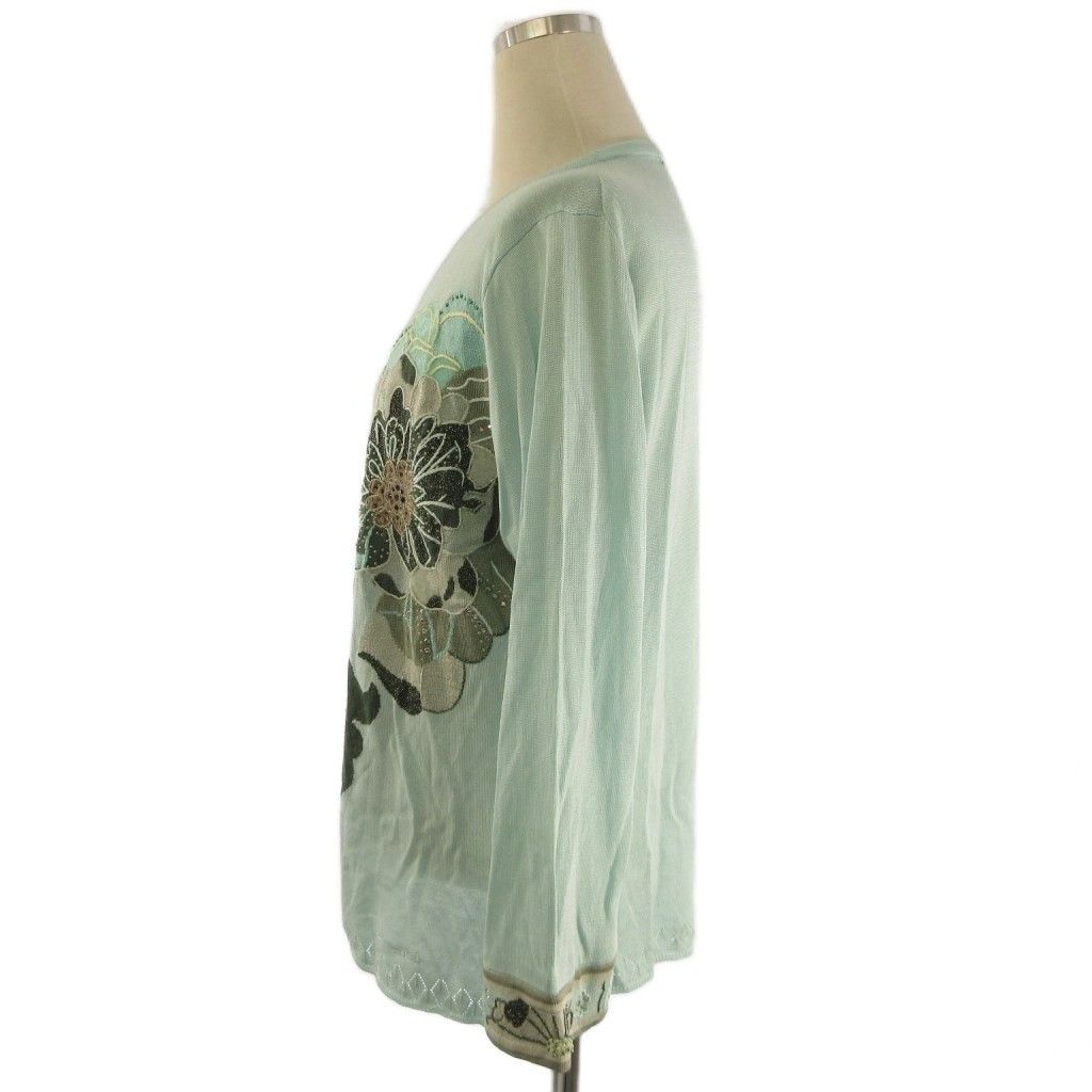 LEONARD 　レオナール　ラインストーン　カーディガン　 ビジュー　カンカン LEONARD レオナールラインストーンカーディガン ビジューカンカン