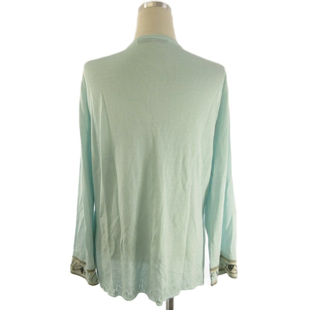 LEONARD 　レオナール　ラインストーン　カーディガン　 ビジュー　カンカン LEONARD レオナールラインストーンカーディガン ビジューカンカン