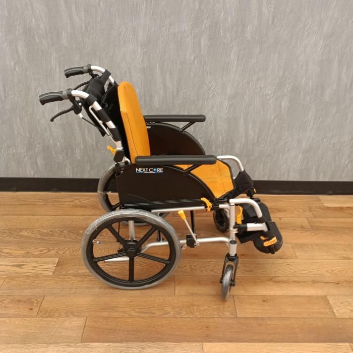 松永製作所 車いす 車椅子 オレンジ ネクストコアマルチ解除 40幅 F-1