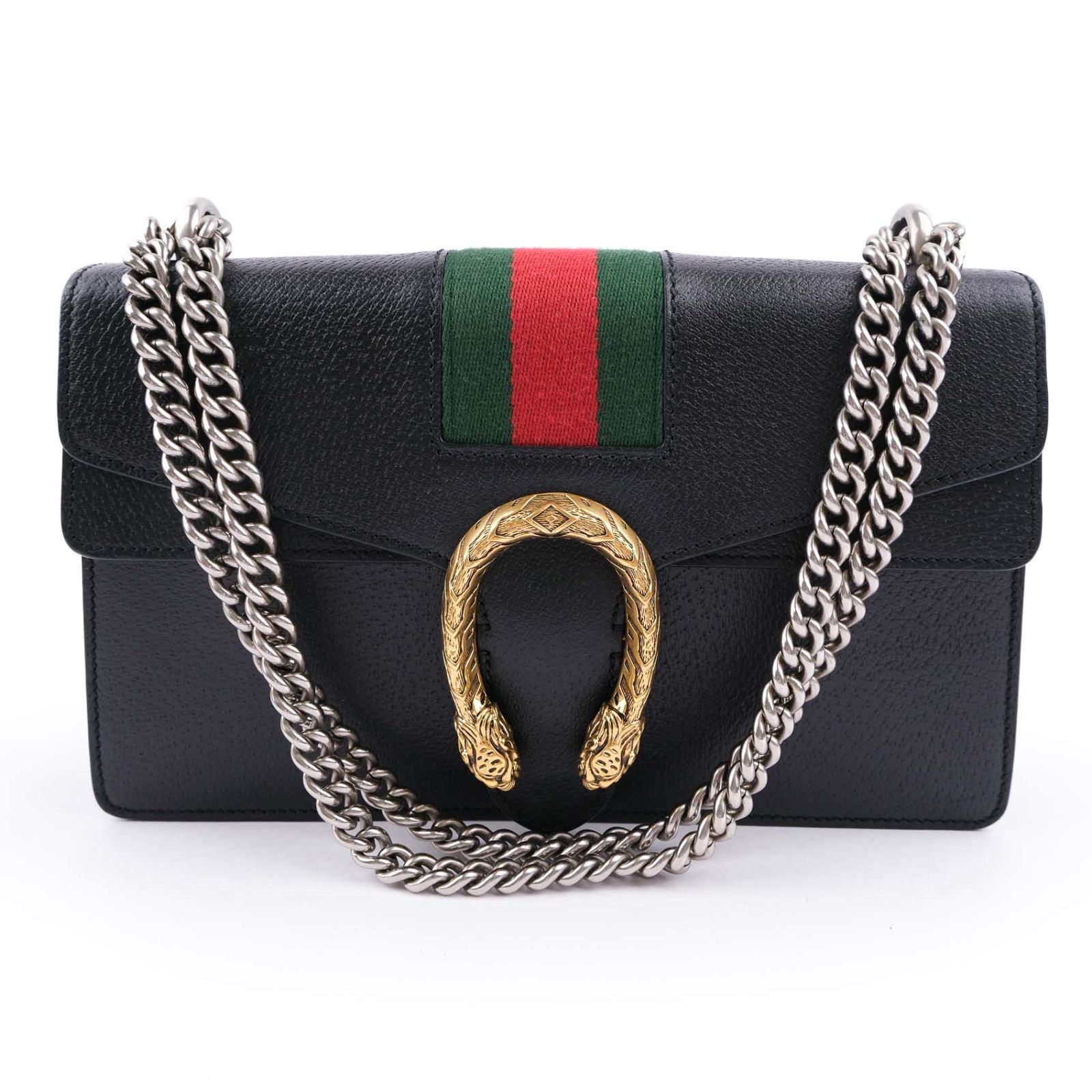 美品】【中古】GUCCI グッチ ディオニュソス レザー チェーン