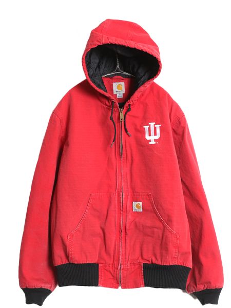 US企画 カーハート アクティブ ジャケット メンズ M ワーク カレッジ リップストップ パーカー 中綿 キルティング ライナー ブルゾン 廃盤 お得なクーポン配布中!】 US企画 カーハート アクティブ ジャケット
