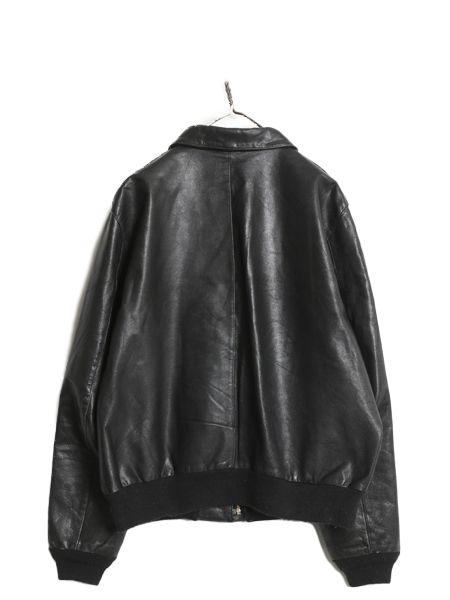 90s USA製 A-2 タイプ 本革 レザー フライト ジャケット メンズ L 古着