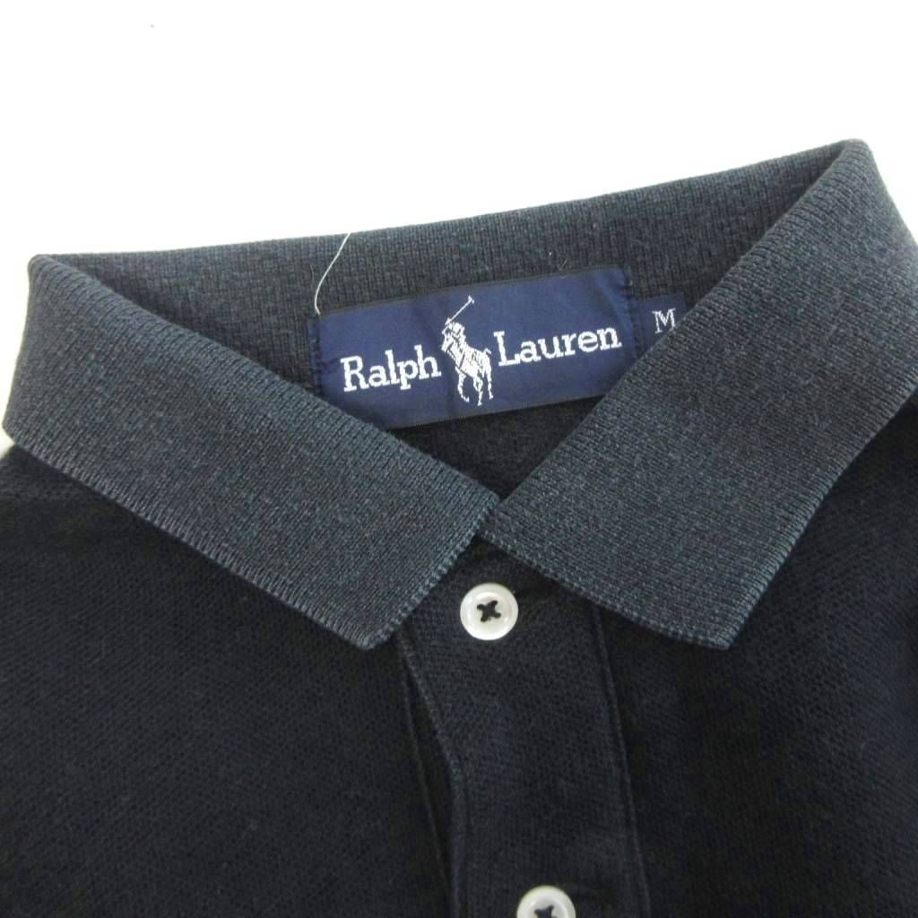 未使用タグ付90s ポロラルフローレン 半袖ポロシャツ 刺繍ロゴ 黒 XL 楽天市場】ラルフローレン ポロシャツ（ポロシャツ｜トップス