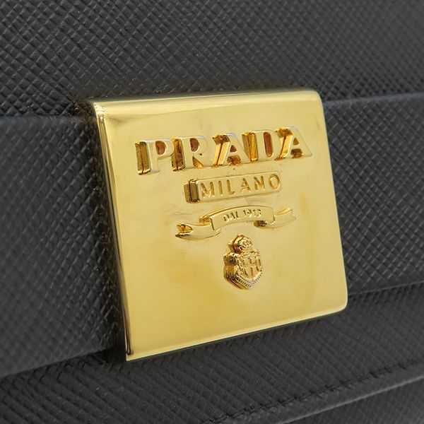 プラダ PRADA 長財布 リボン フラップ ウォレット レザー サフィアーノ