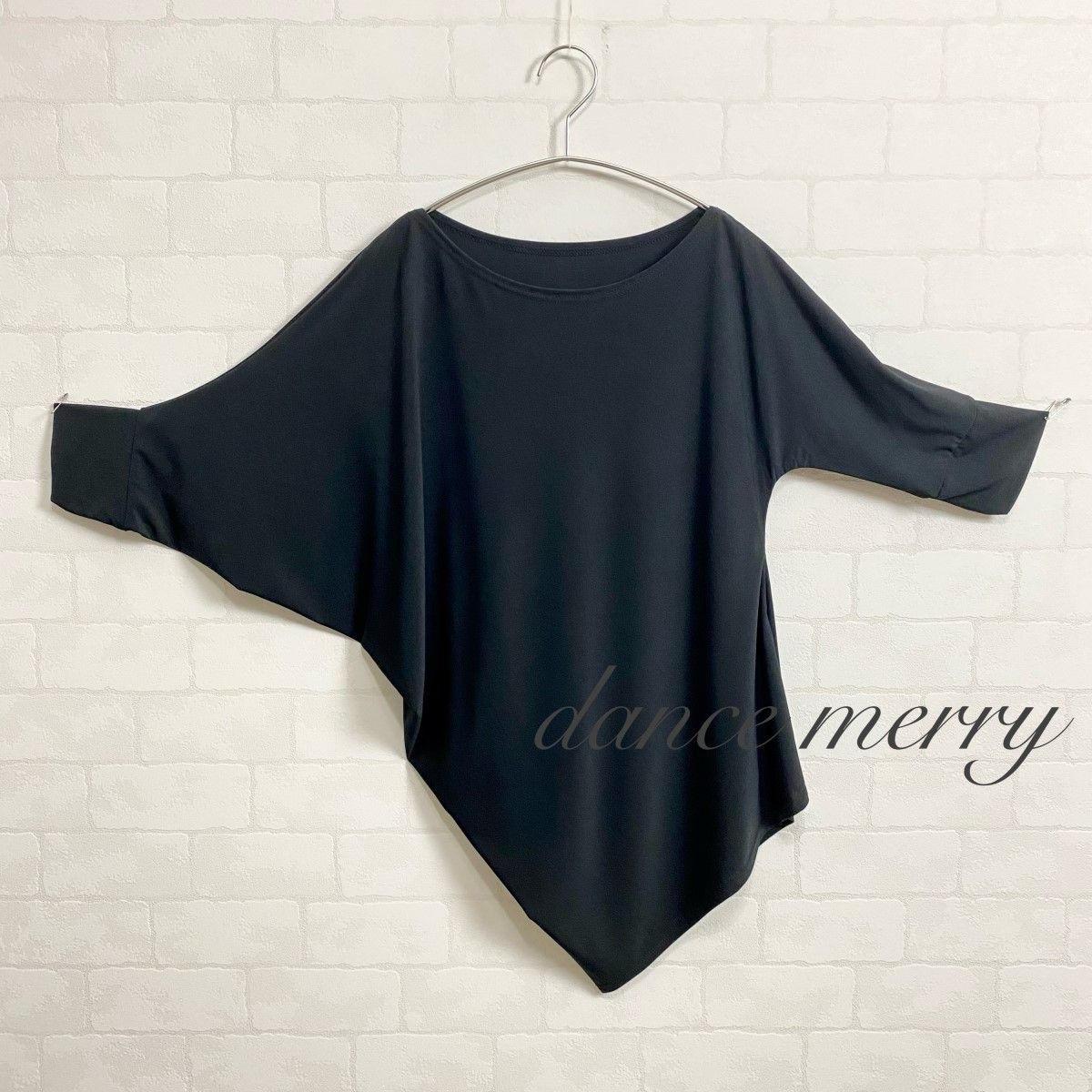 新品 社交ダンス ドルマン トップス 黒 ピンク パンツに 2962 ラテン