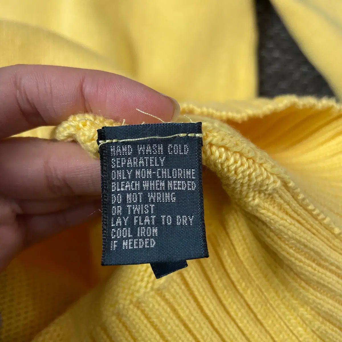 ポロラルフローレン ネイビーポニー イエロー ハーフジップ ケーブル