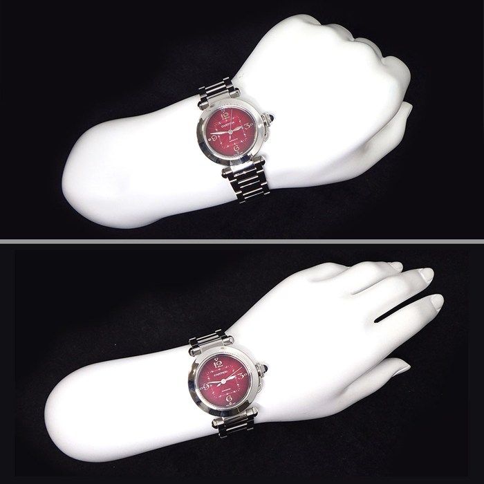 カルティエ Cartier 腕時計 パシャ WSPA0031 裏スケ サンレイ