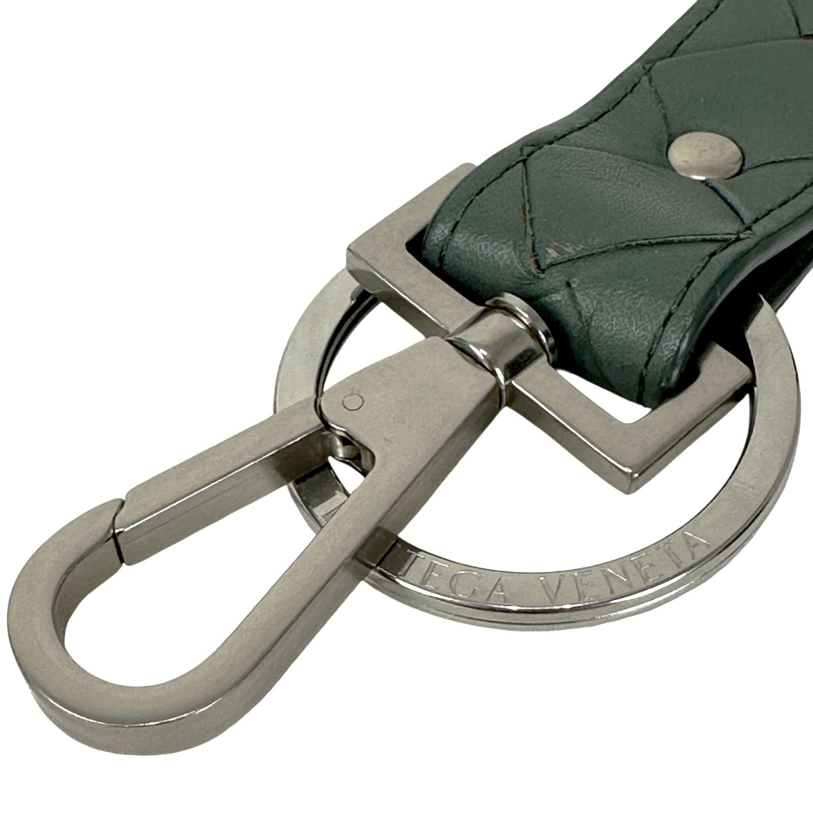 BOTTEGA VENETA】ボッテガ・ヴェネタ イントレチャート キーリング