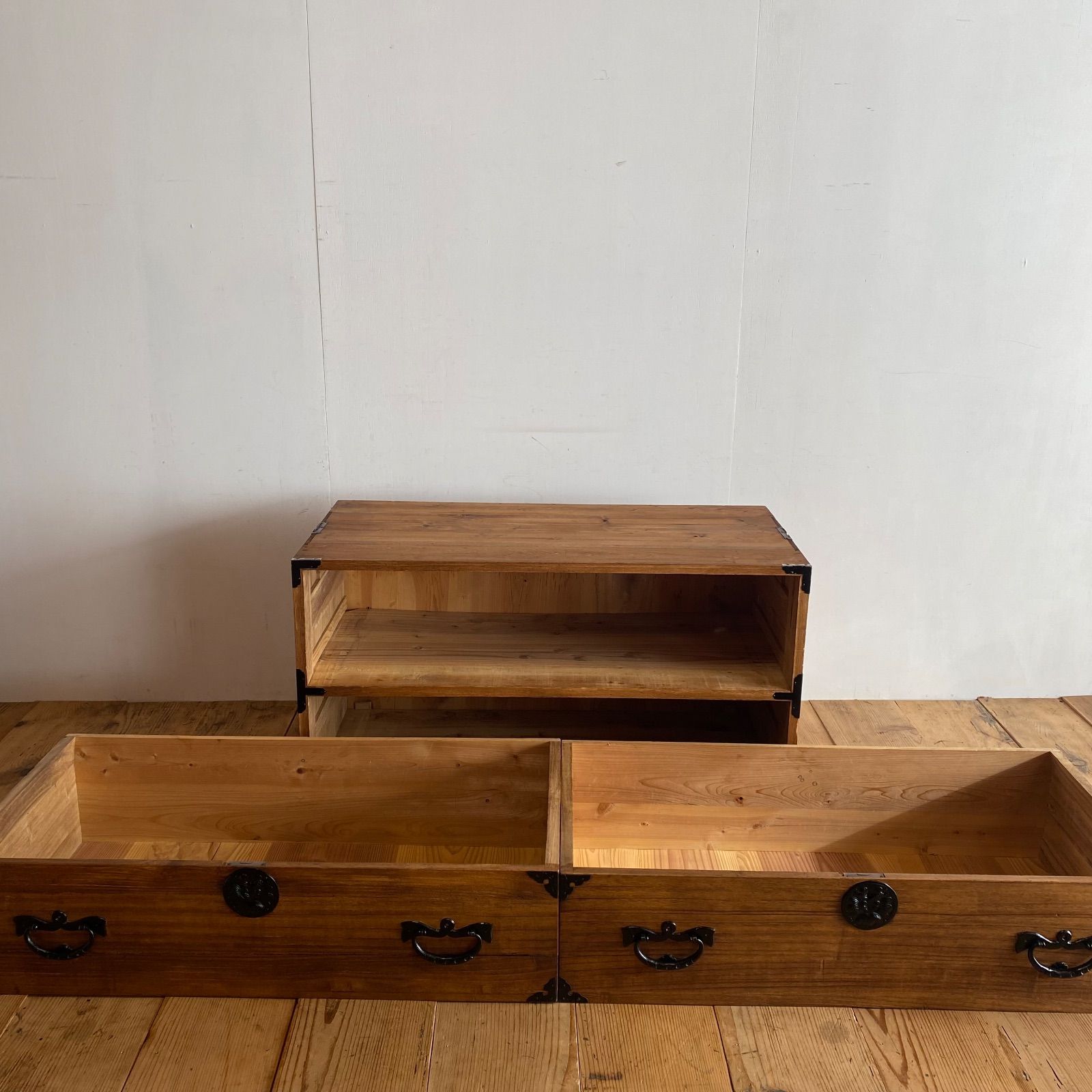 アンティーク チェスト 箪笥 ローボード テレビ台 無垢材 昭和レトロ