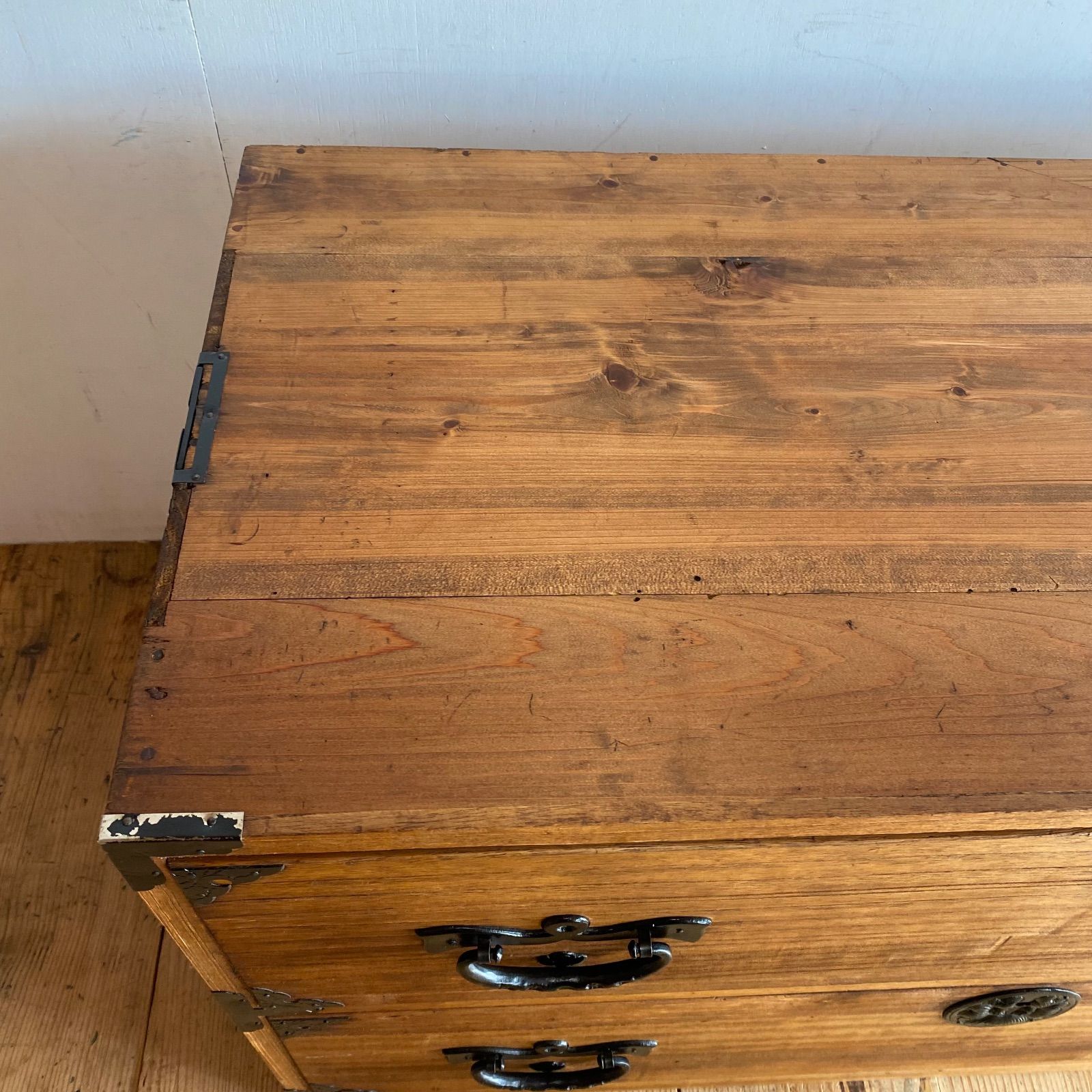 アンティーク チェスト 箪笥 ローボード テレビ台 無垢材 昭和レトロ