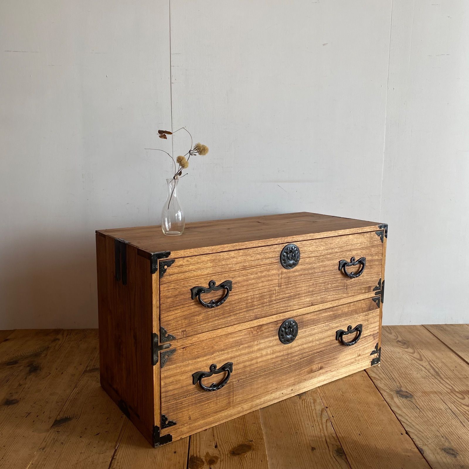 アンティーク チェスト 箪笥 ローボード テレビ台 無垢材 昭和レトロ