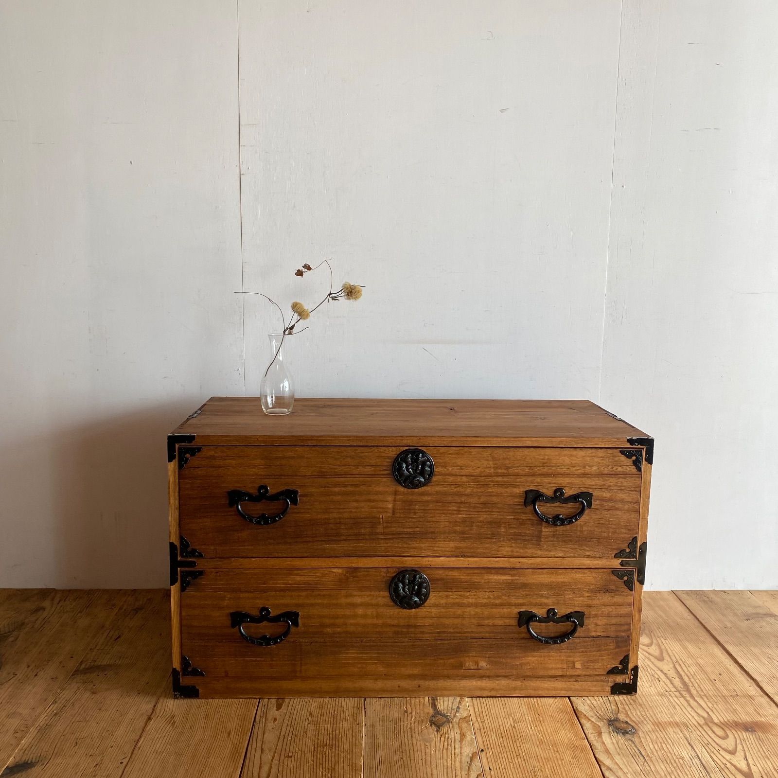 アンティーク チェスト 箪笥 ローボード テレビ台 無垢材 昭和レトロ