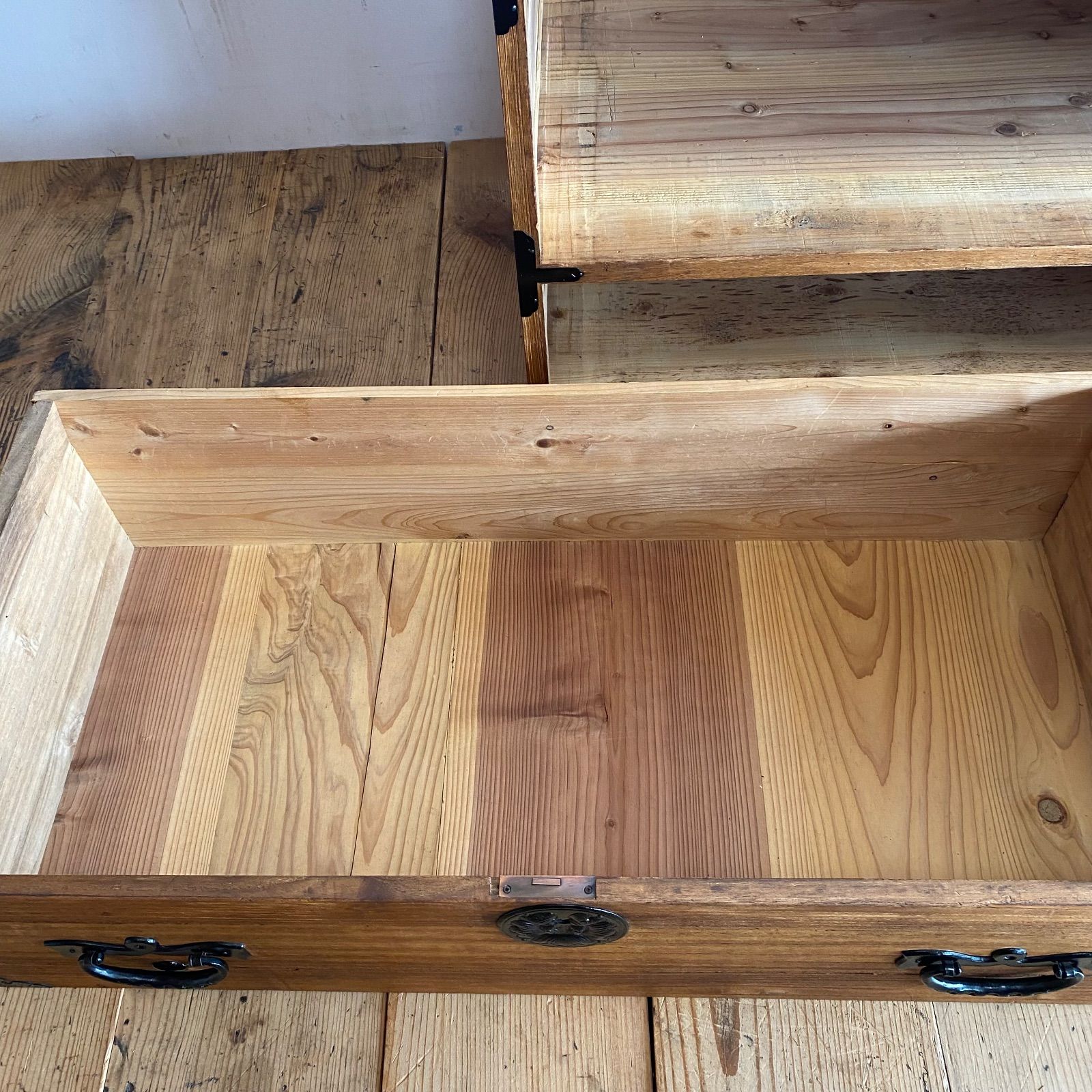 アンティーク チェスト 箪笥 ローボード テレビ台 無垢材 昭和レトロ