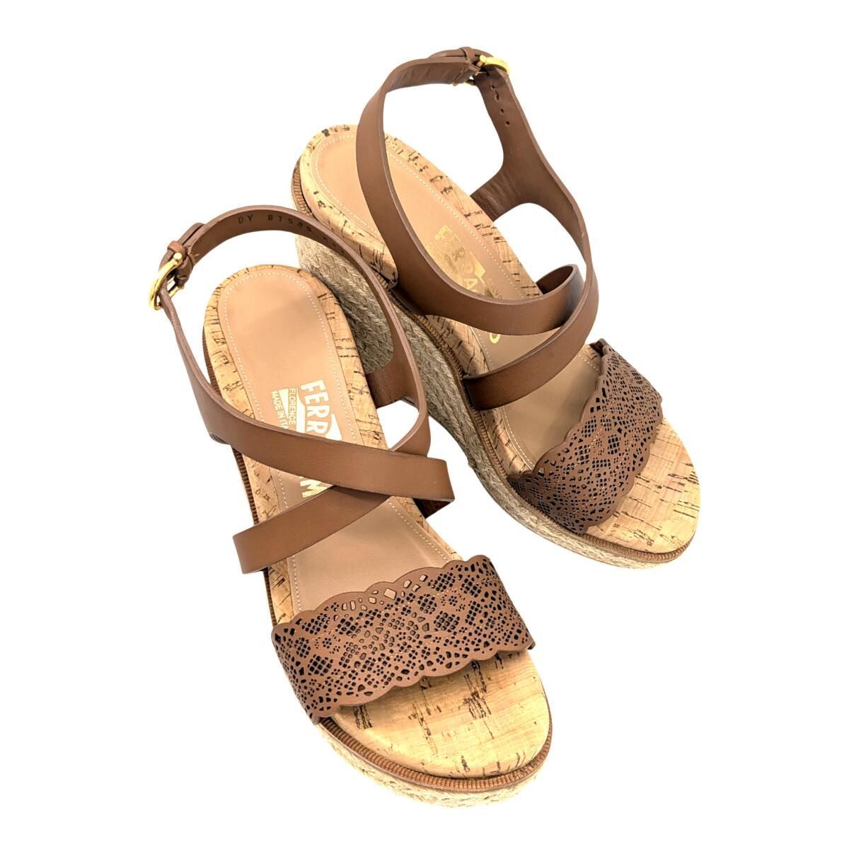 中古】Salvatore Ferragamo サルヴァトーレ フェラガモ ウェッジソール 