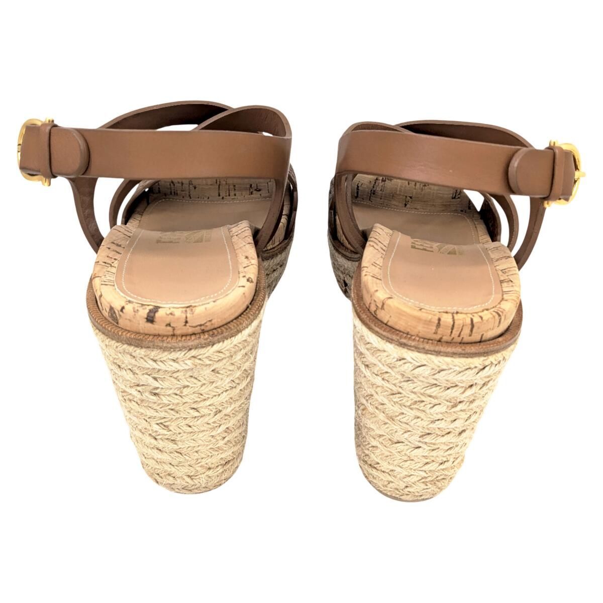 中古】Salvatore Ferragamo サルヴァトーレ フェラガモ ウェッジソール 