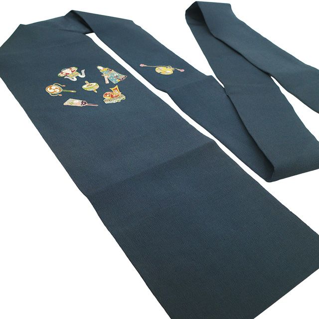 名古屋帯 九寸 染帯 縮緬 ちりめん 手染 小豆色 鳥 波 新古品 kp2133 九寸帯(名古屋帯)「ちりめん染帯・疋田桜・象牙色」 | MINOKO STORE