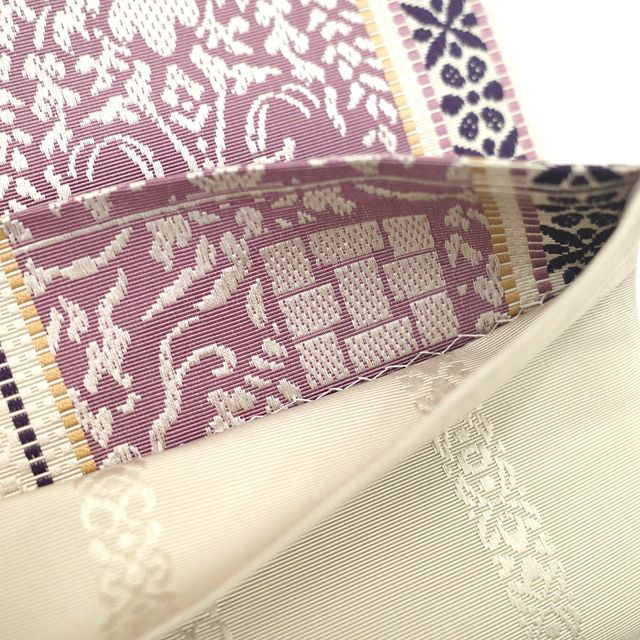 新古品】 本場筑前博多織 袋帯 未使用 千年工房 名門 岡野 全通 博多帯