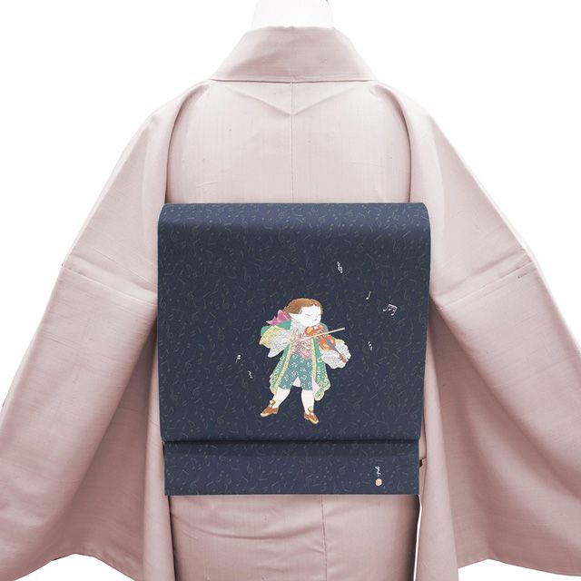 中古】 袋帯 リサイクル 二代目 由水十久 監修 加賀友禅 落款有り 京都