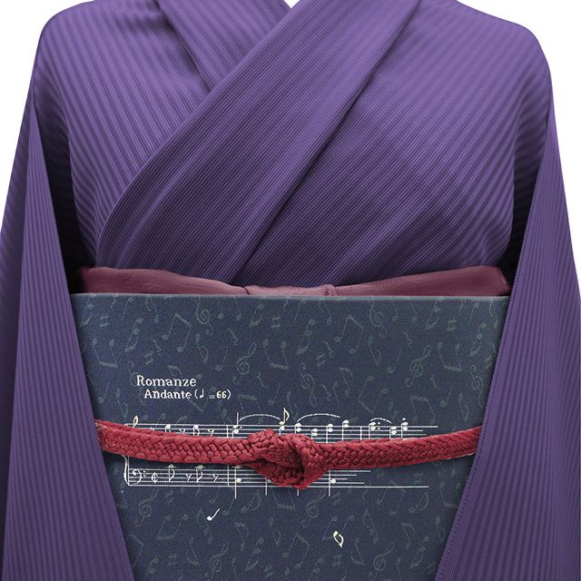 長嶋成織物　由水十久　モーツァルト頌　洒落袋帯　リバーシブル　音楽 長嶋成織物 由水十久 モーツァルト頌 洒落袋帯 リバーシブル 音楽