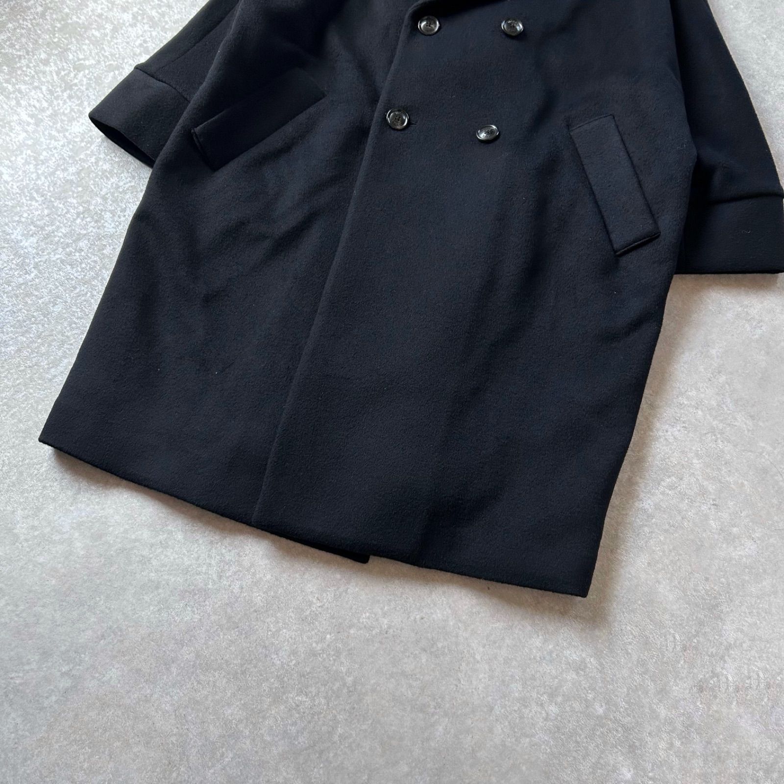 TICCA ティッカ 24AW ダブルブレスト テントコート ロング丈 ブラック