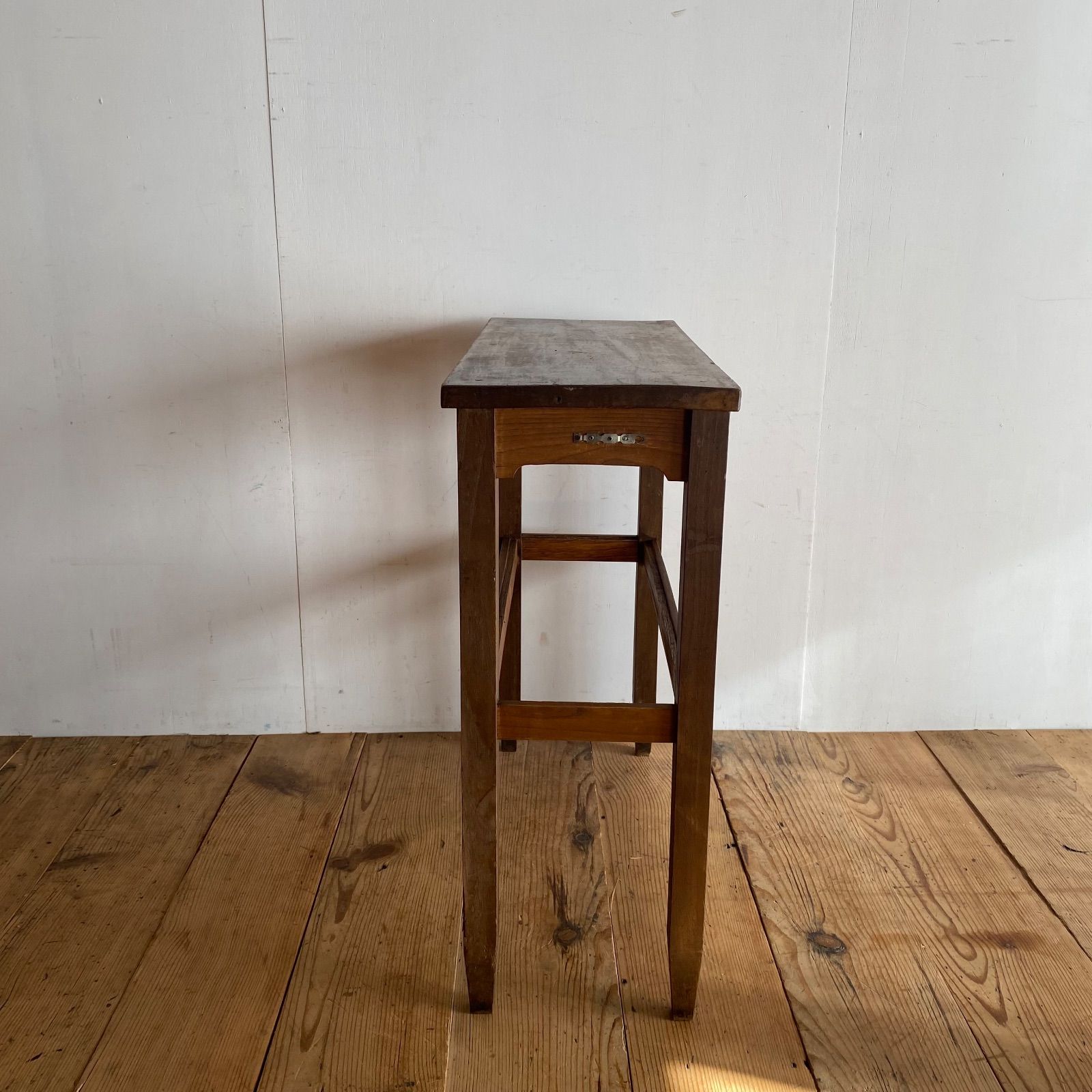 アンティーク 古家具 古道具 作業台 サイドテーブル 無垢材