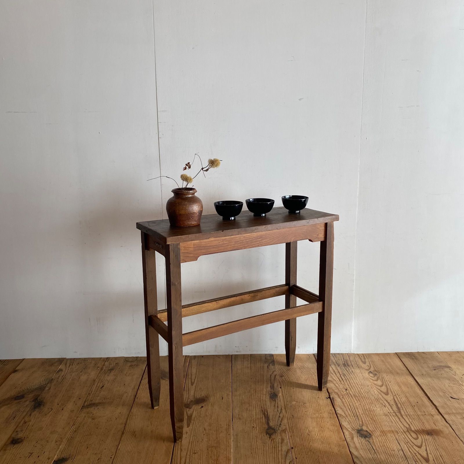 アンティーク 古家具 古道具 作業台 サイドテーブル 無垢材