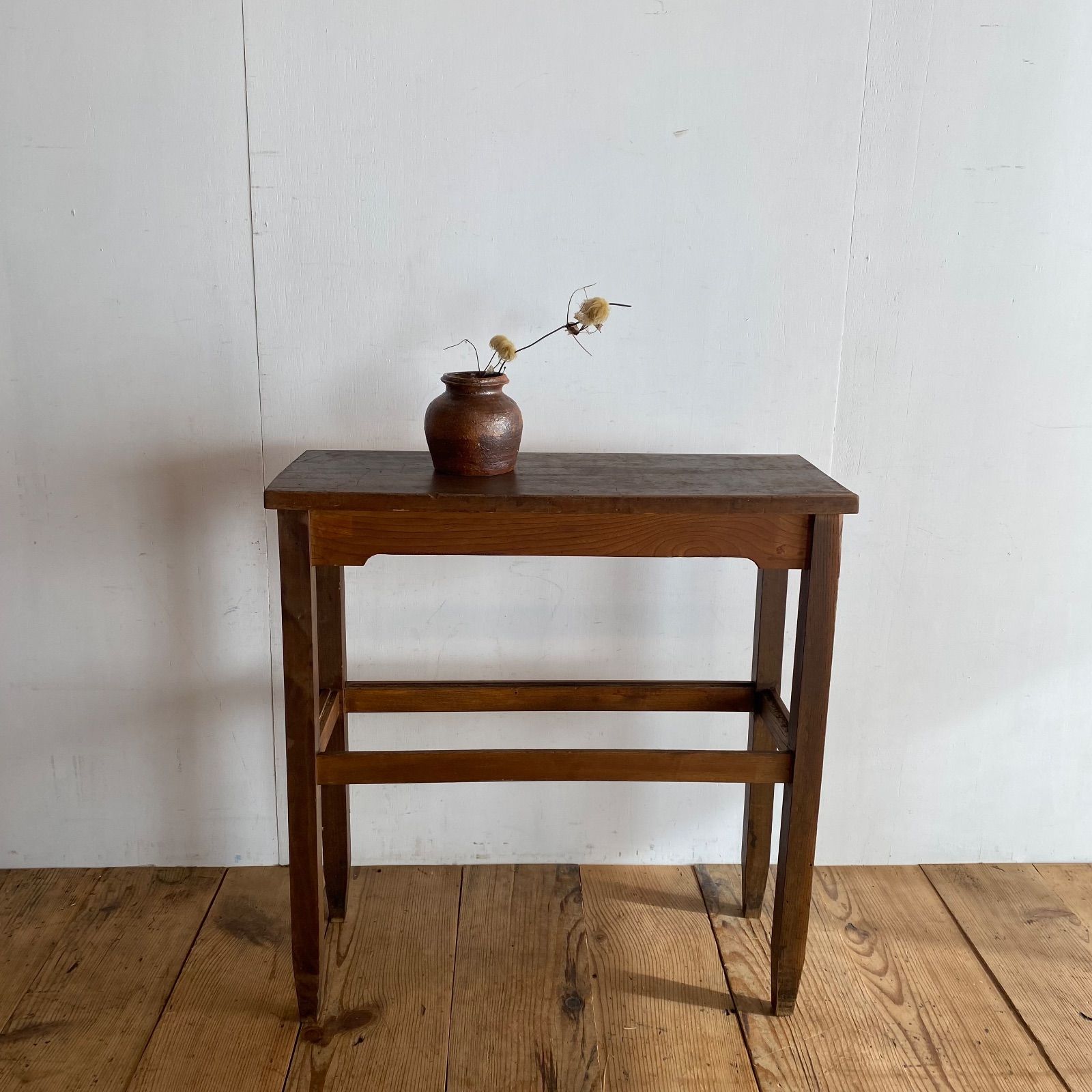 アンティーク 古家具 古道具 作業台 サイドテーブル 無垢材