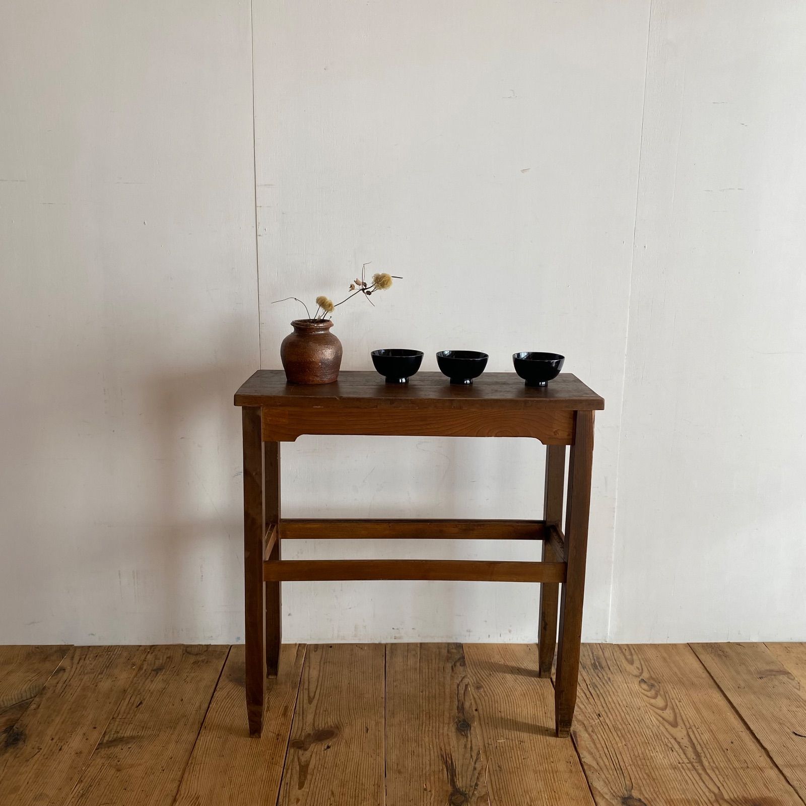 アンティーク 古家具 古道具 作業台 サイドテーブル 無垢材