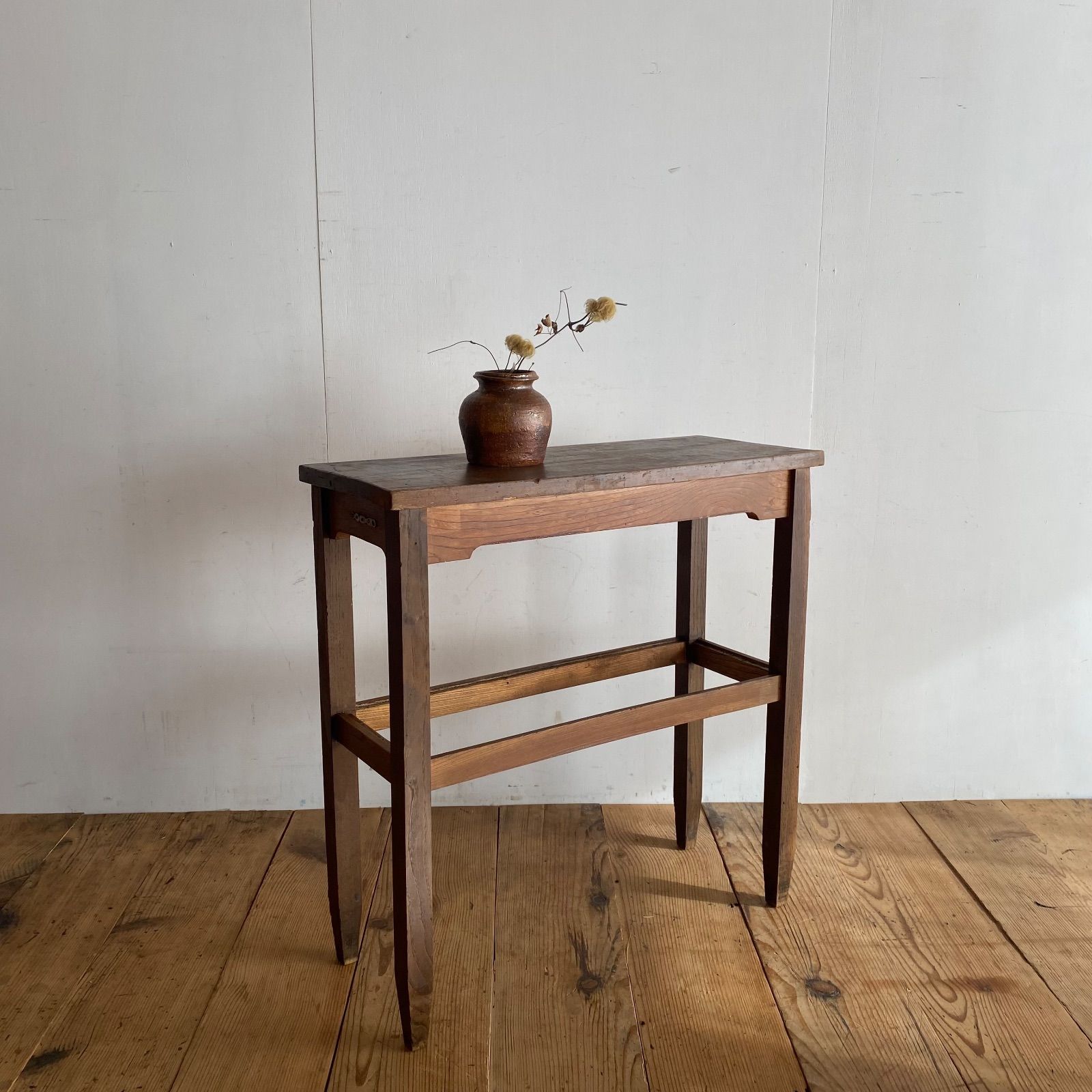 アンティーク 古家具 古道具 作業台 サイドテーブル 無垢材