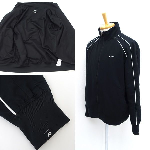週末限定　Nike ナイロンジャケット L 黒　セットアップ NIKE / ナイキ ◇セットアップ/ナイロンジャケット/パンツ/ブラック/M