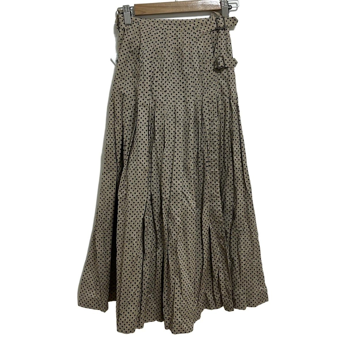 KANEKO ISAO(カネコイサオ) 巻きスカート レディース - ベージュ×黒