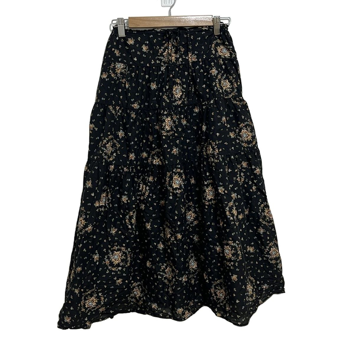 KANEKO ISAO(カネコイサオ) ロングスカート レディース - 黒×ベージュ